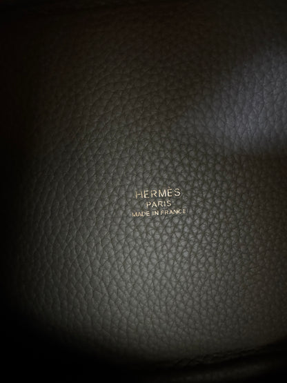 HERMES Picotin Lock 18 鼠尾草綠金扣 Q1 Sauge GHW￼