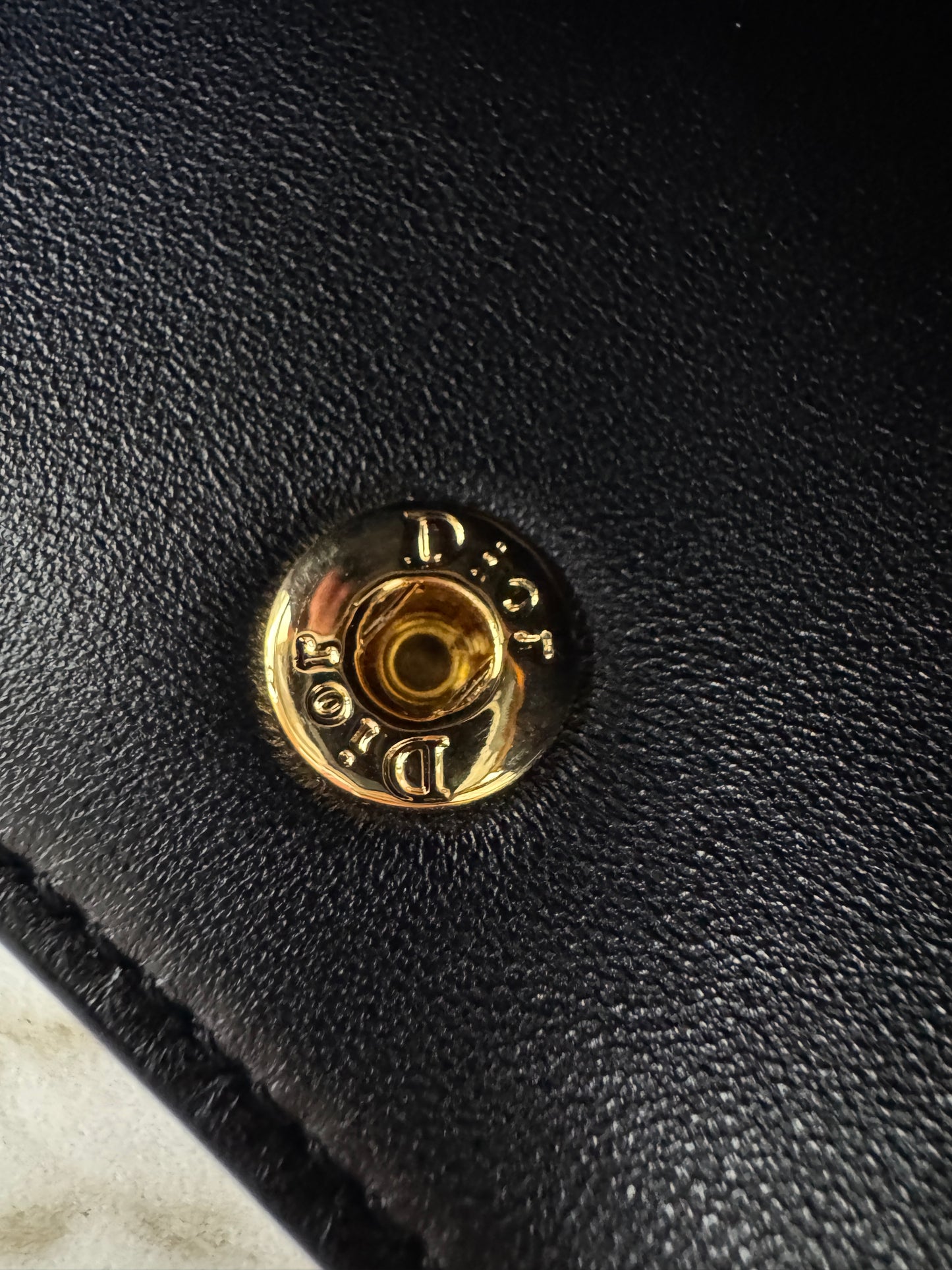 DIOR Signature 全皮小水桶