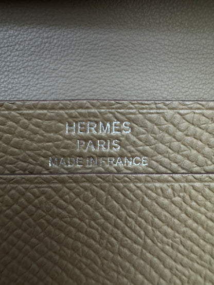 HERMES Bearn Mini Wallet 散紙位 大象灰銀扣 Epsom PHW