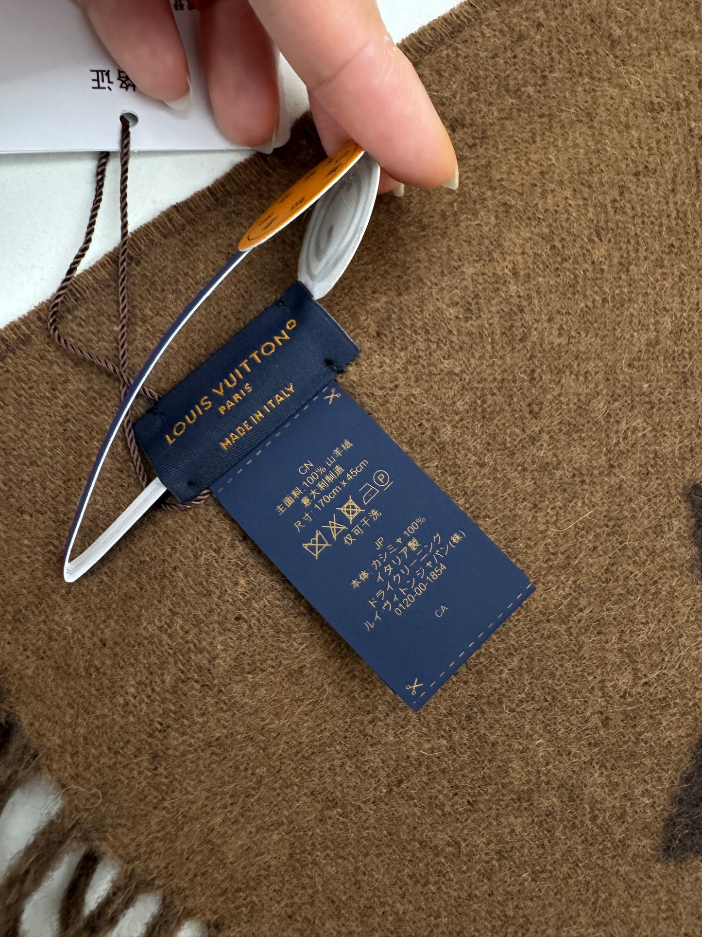 LV Reykjavik Scarf Marron Fonce 100% Cashmere