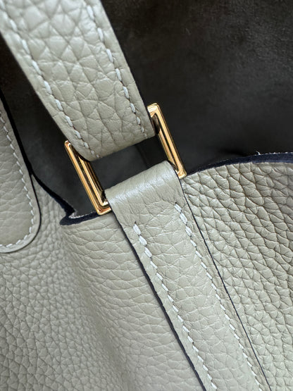 HERMES Picotin Lock 18 鼠尾草綠金扣 Q1 Sauge GHW￼