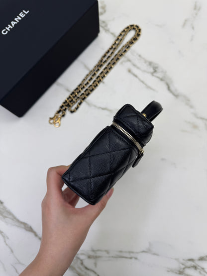 CHANEL 25P 拉絲金扣 LP盒子包