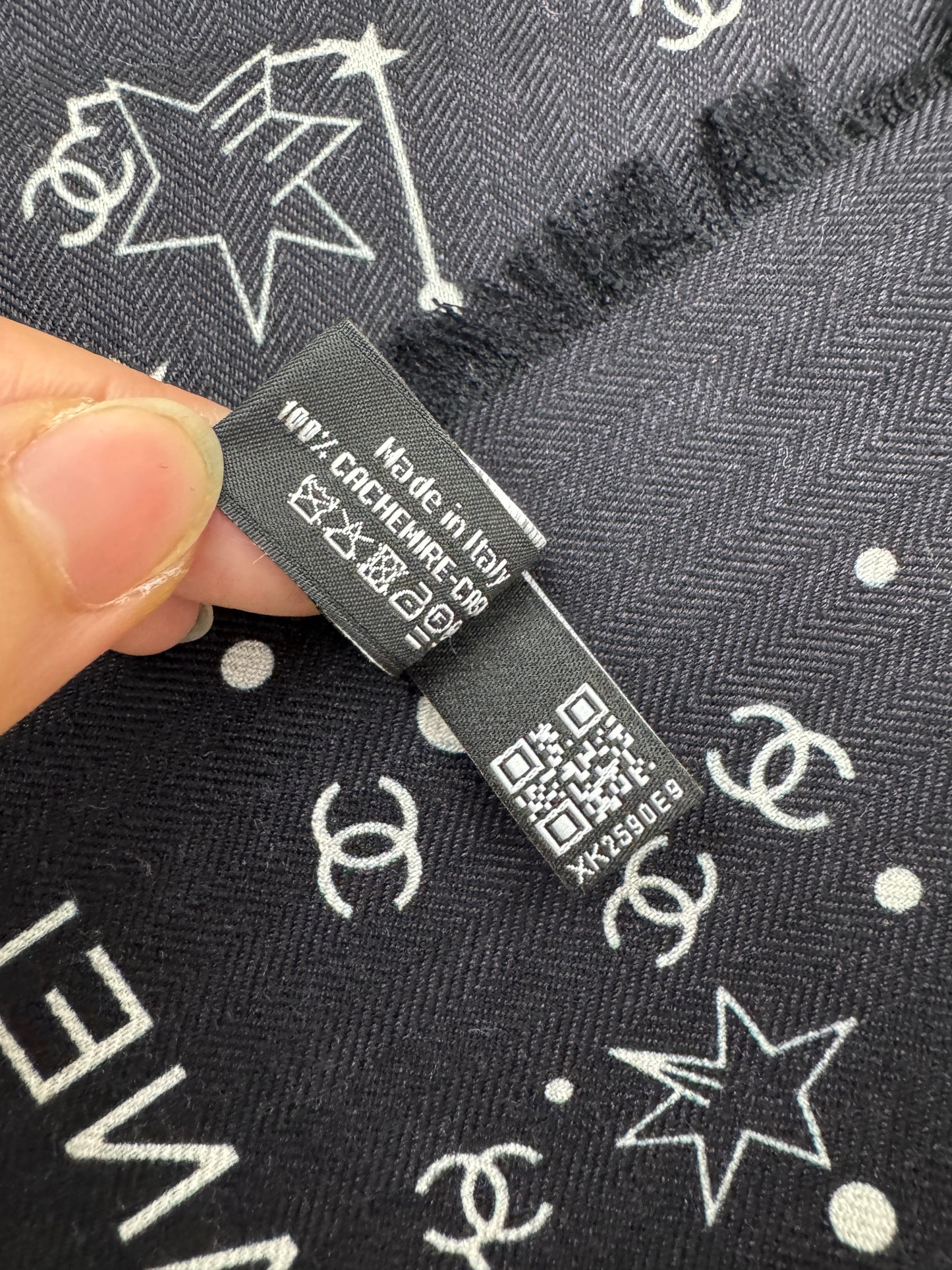 CHANEL 25C星星物語 140x140cm大披肩