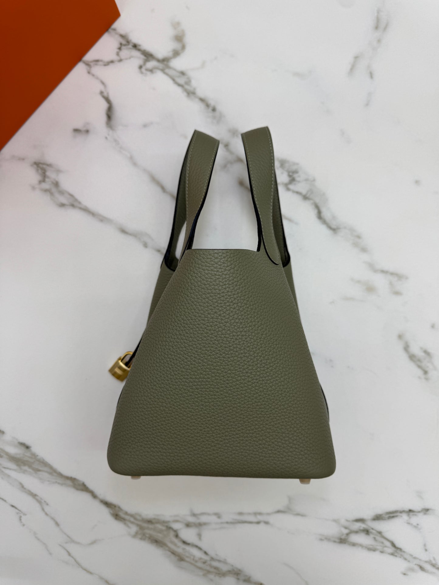 HERMES Picotin Lock 18 鼠尾草綠金扣 Q1 Sauge GHW￼
