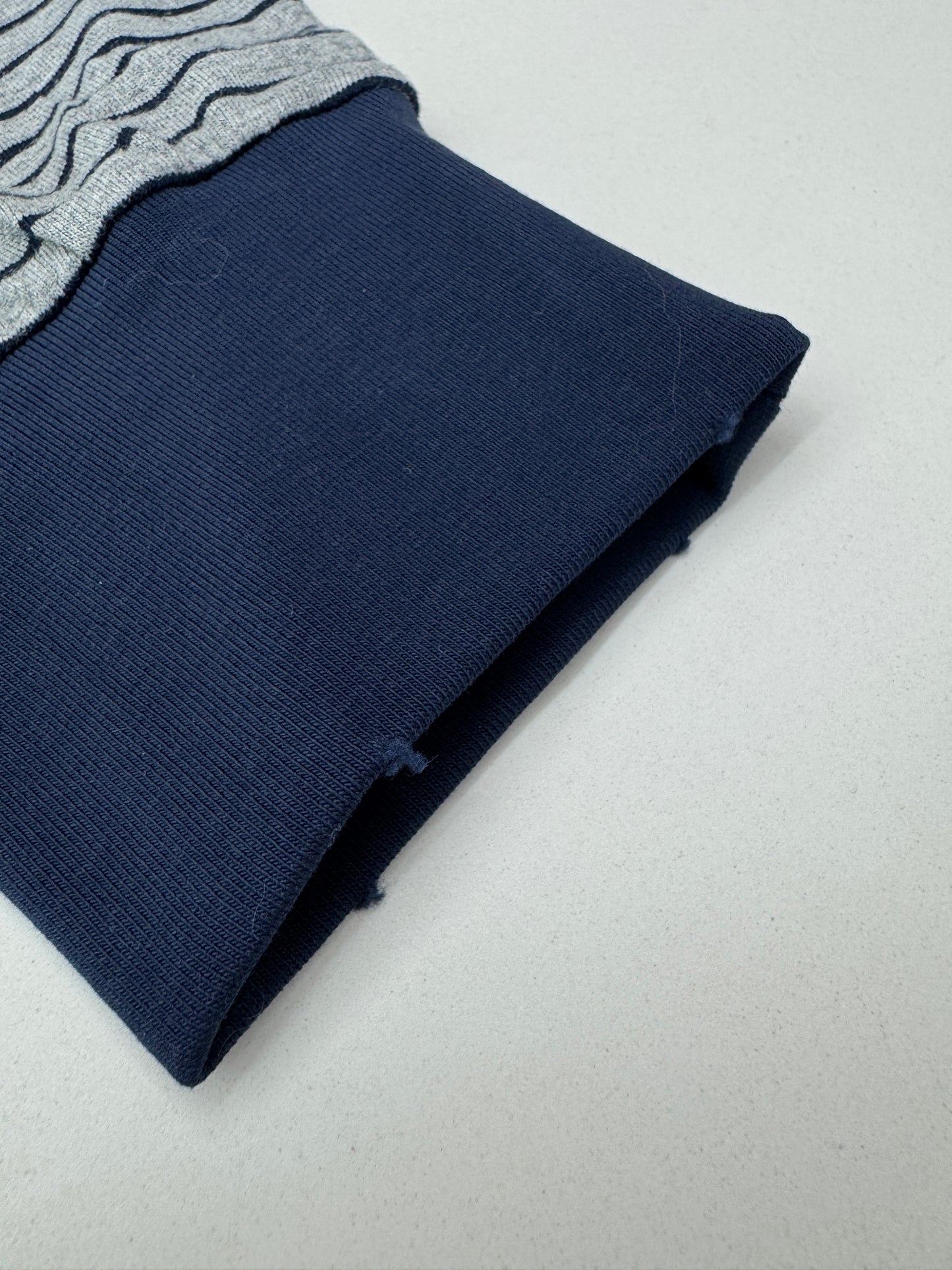 MIU MIU 做舊條紋長袖T恤