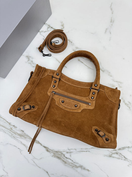 BALENCIAGA Le City Medium 焦糖麂皮
