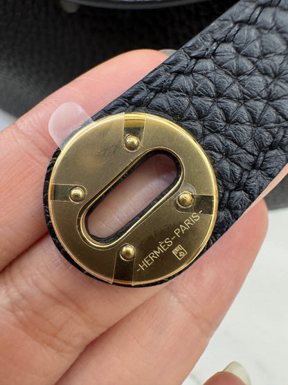 HERMES Mini Lindy II 黑金 Nior TC GHW