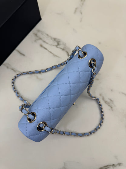 CHANEL CF23 Small 23P粉藍色