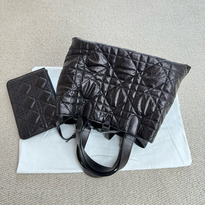 DIOR Toujours 皺褶牛皮 磨砂黑