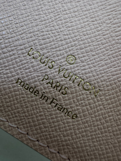 LV N64022 白棋盤三摺錢包 Victorine Wallet Damier Azur Canvas