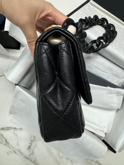CHANEL 24P粗皮鏈hobo Jennie同款