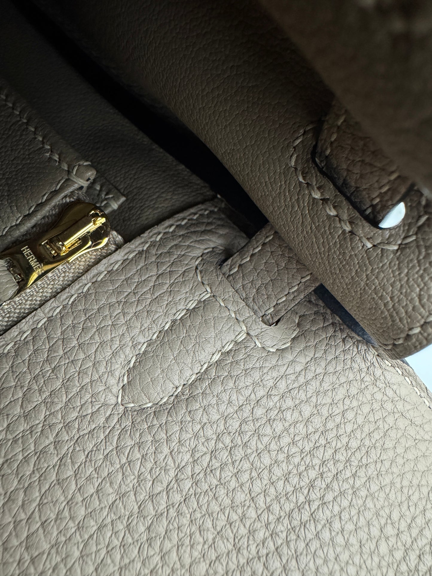 HERMES Kelly 25 斑鳩灰金扣 內縫 Togo 81 Gris Tourterelle GHW