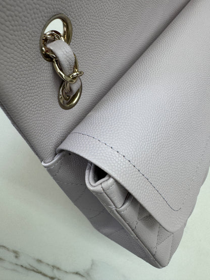 CHANEL 21S 淺粉紫 Classic Flap Small CF23 Liliac