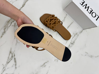 LOEWE Anagram Sandals 卡其棕