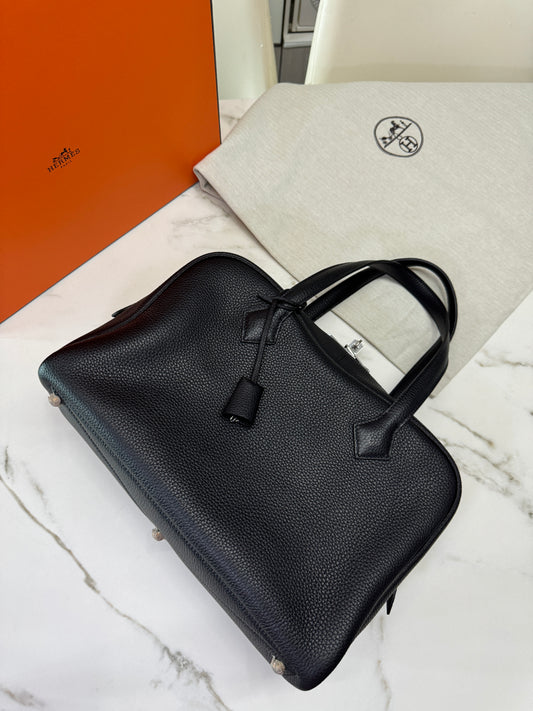 HERMES Victoria II 35 黑銀 TC