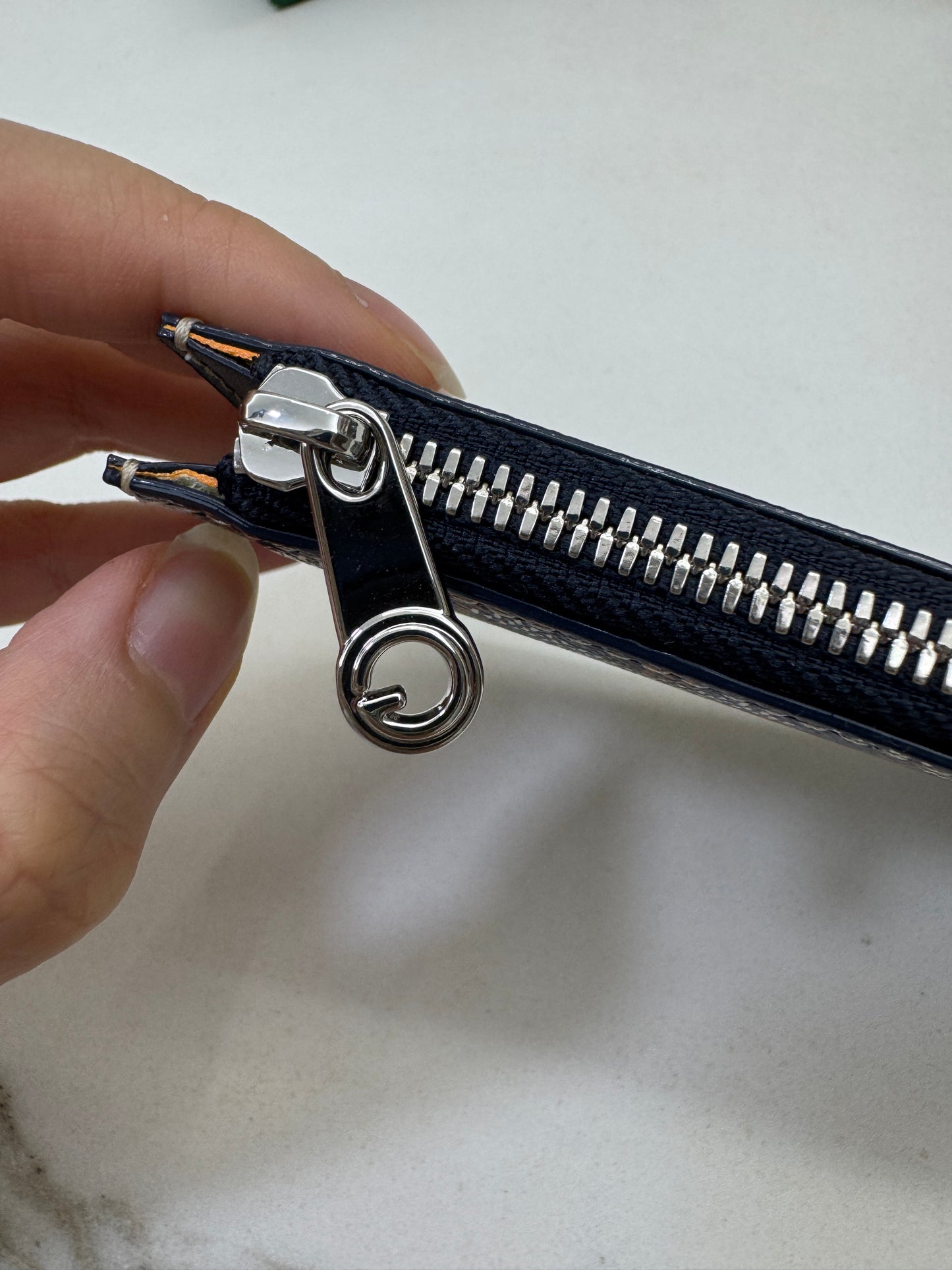 GOYARD Bourbon Zipped Cardholder 海軍藍