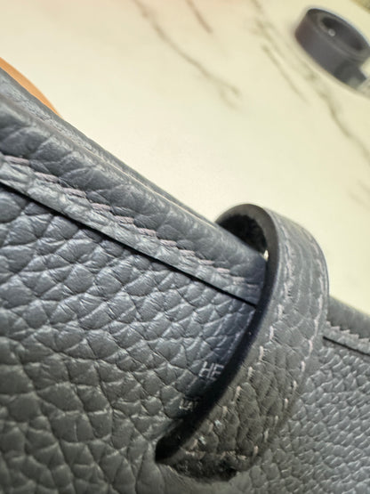 HERMES Mini Evelyn 石板灰銀扣 85 Ardoise PHW