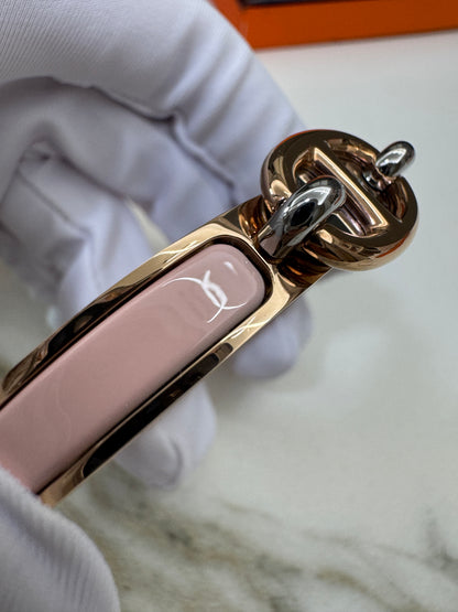 HERMES Mini Clic Chaine d’Ancre Bracelet 粉紅色玫瑰金手鐲