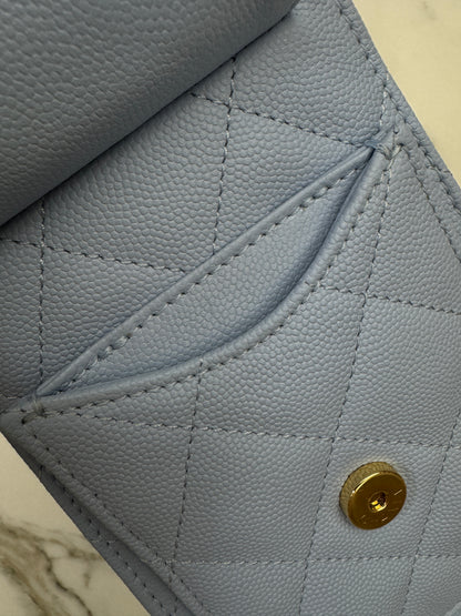 CHANEL Mini 25Bag 26A Baby Blue 亮金扣