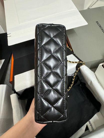 CHANEL 23K Kelly Nano Black