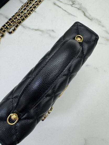 CHANEL 25P 拉絲金扣 LP盒子包