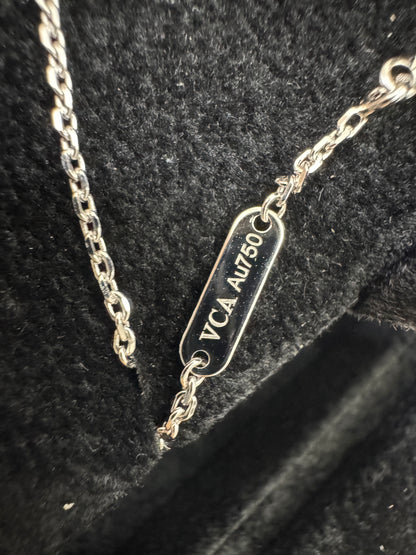 VCA Vintage Alhambra 白金色白貝母