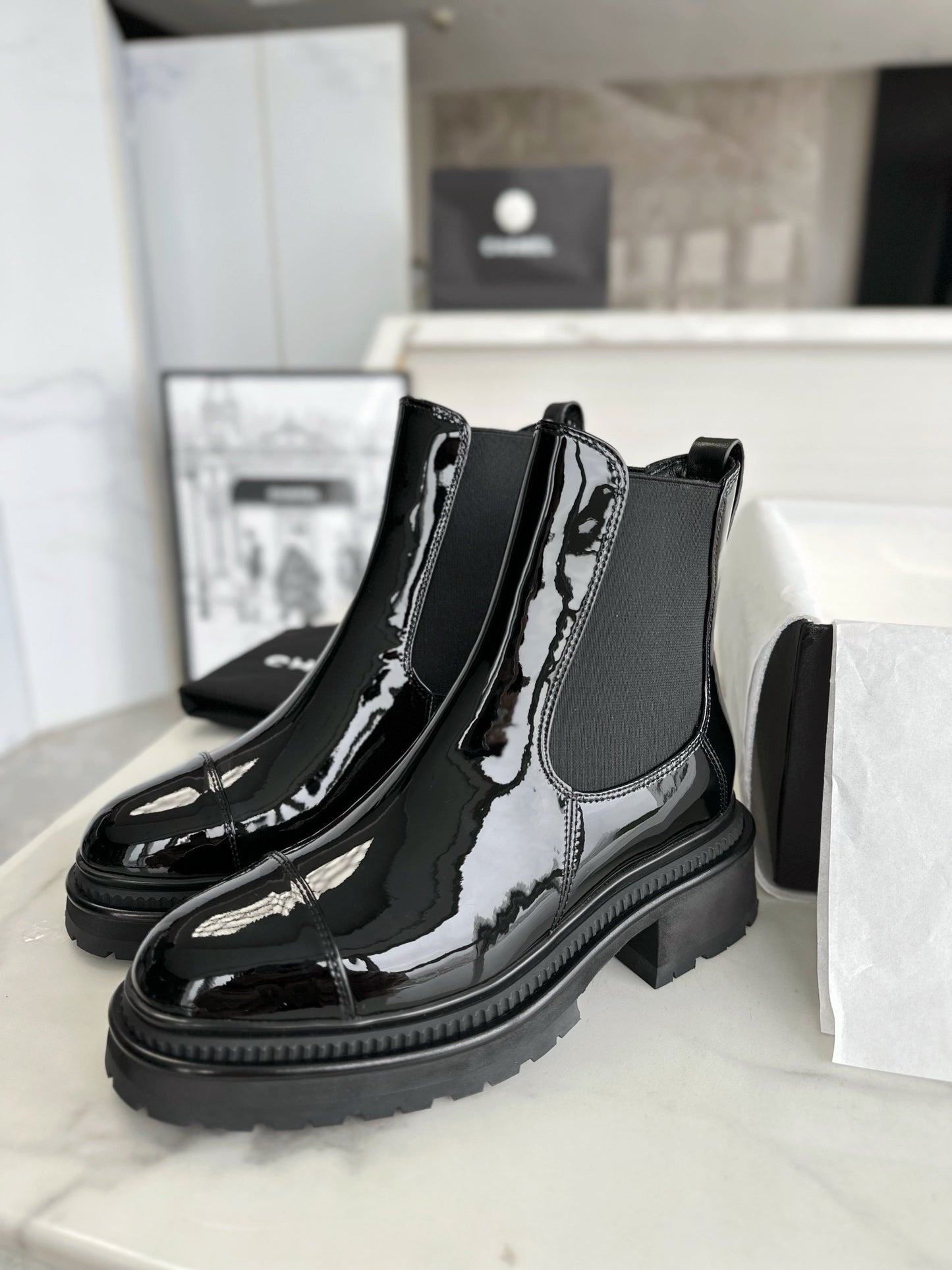 CHANEL 切爾西靴 Chelsea boots 22A