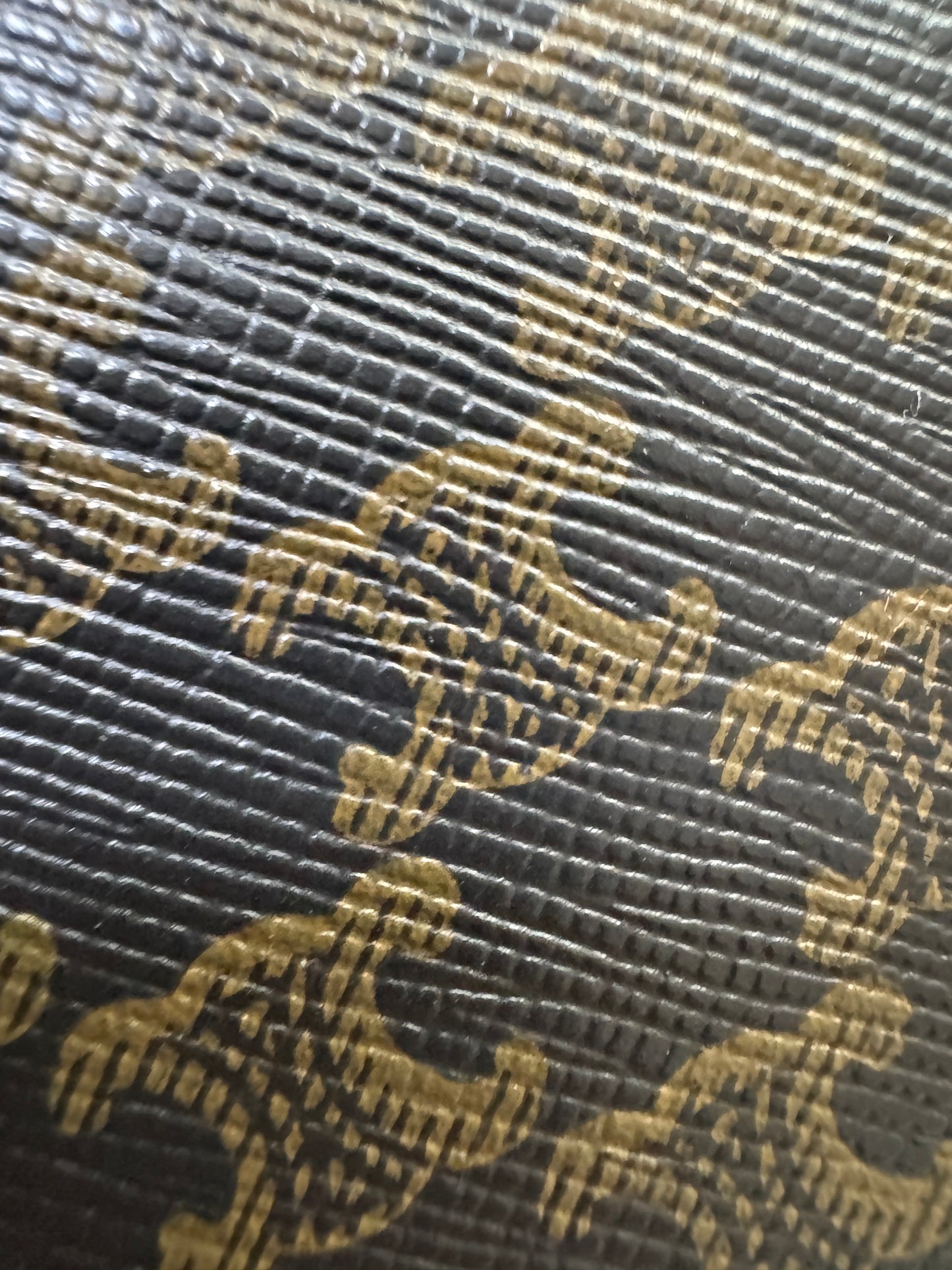 CELINE Canvas 老花雙層卡包