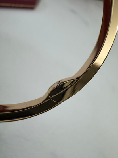 CARTIER Love Bracelet 窄版滿天星 玫瑰金
