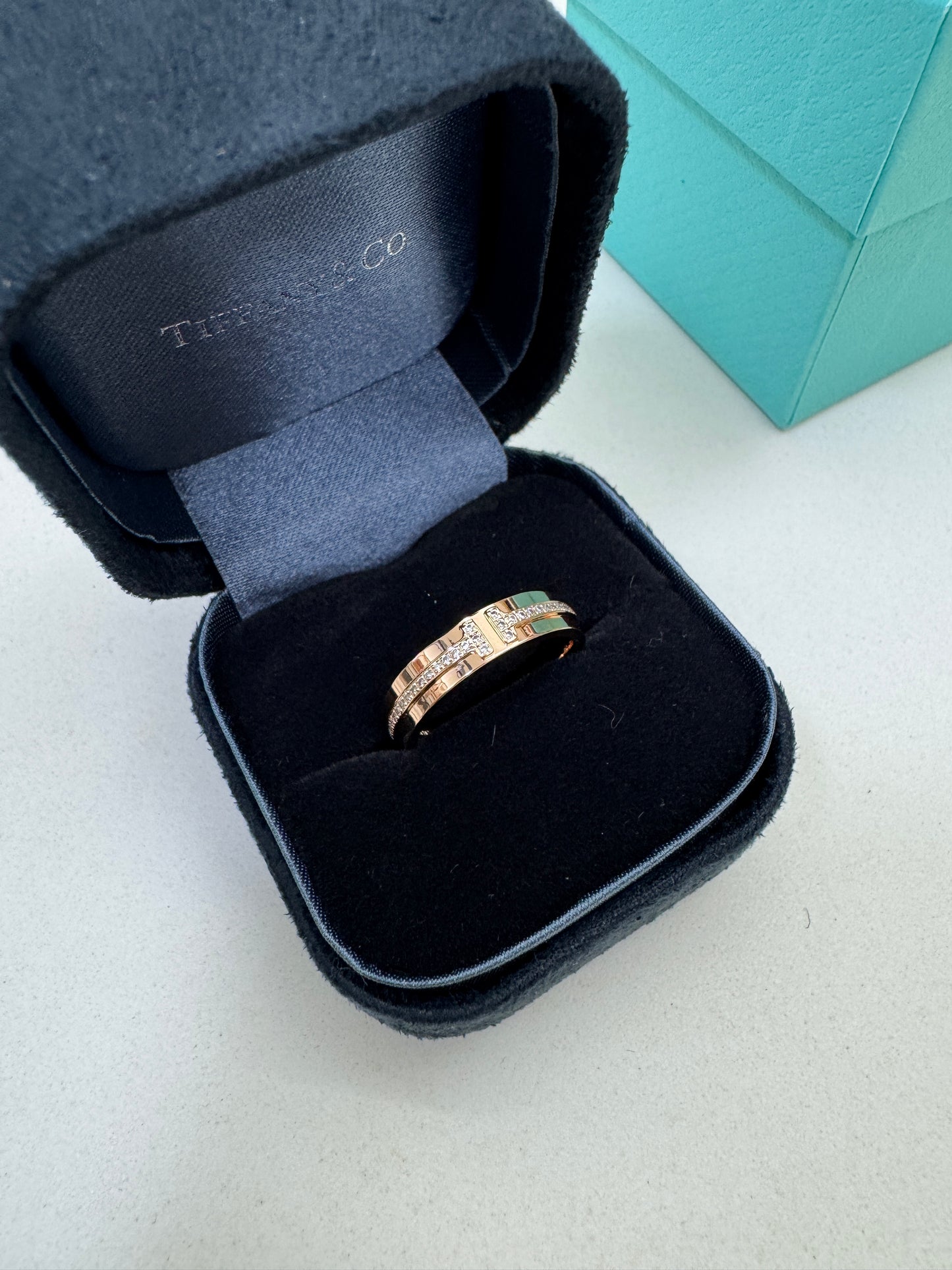TIFFANY T1 玫瑰金戒指