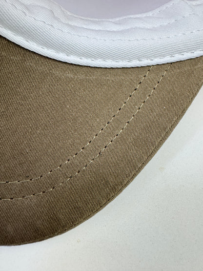 MIU MIU 鴨舌帽 粉紅拼咖啡色￼