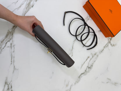 HERMES Kelly to-go 錫器灰金扣 Epsom