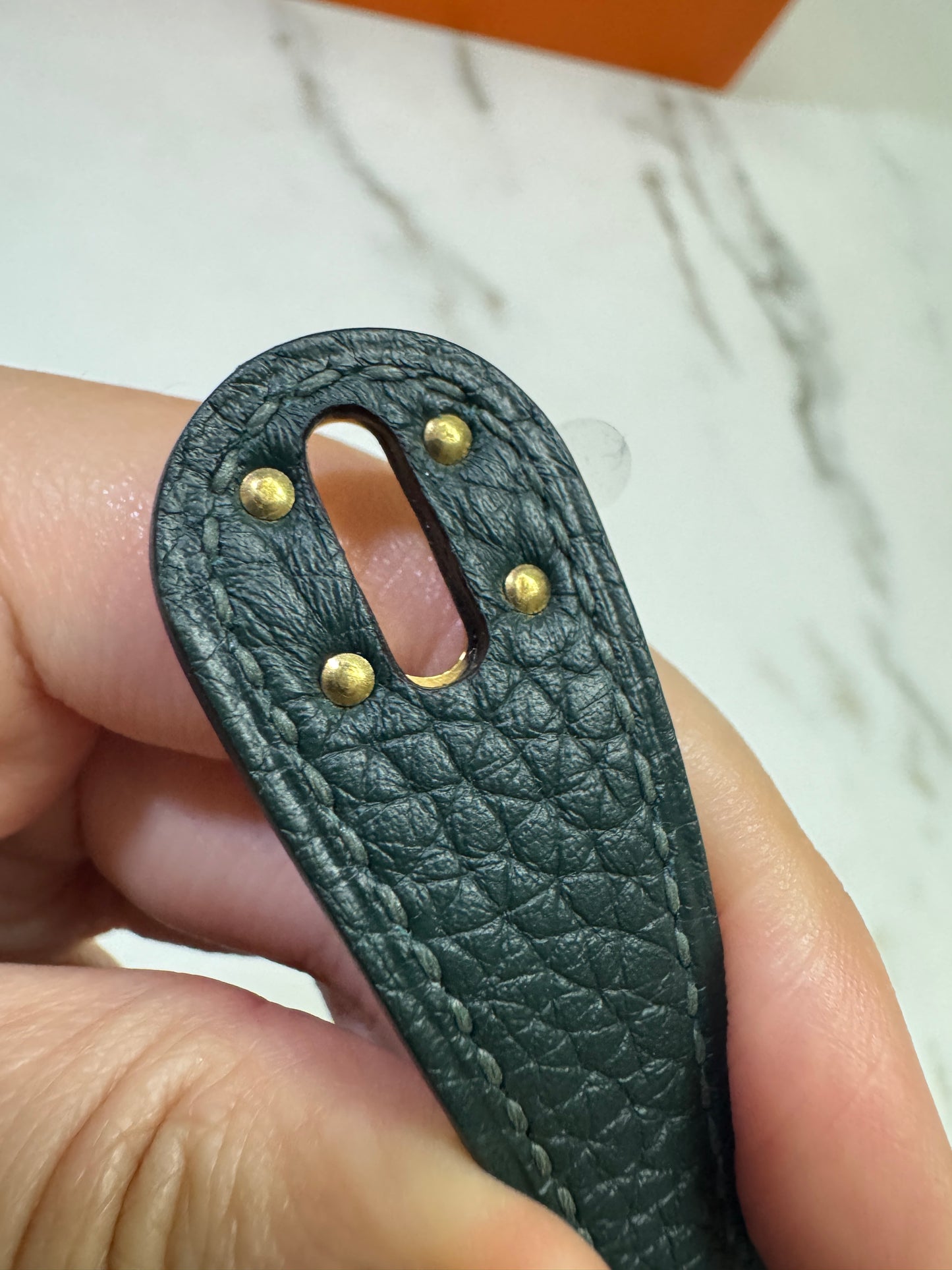 HERMES Mini Lindy II 深綠色 金扣 67 Vert Fonce TC GHW