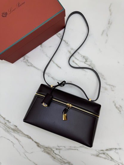 LORO PIANA Extra Bag 27 Dark Chocolate