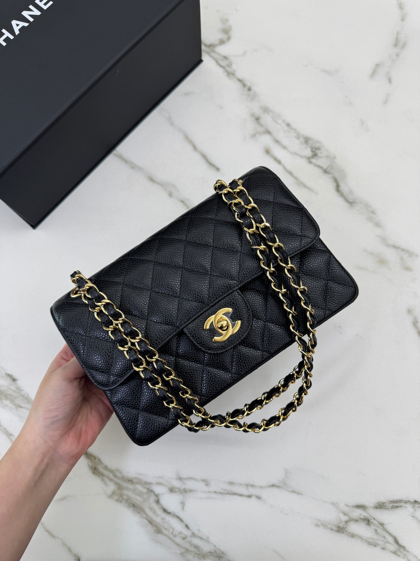 CHANEL CF23 黑金牛 CF Small