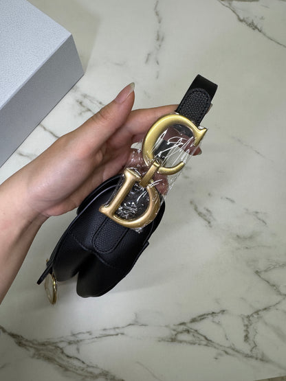 DIOR Saddle Medium Black