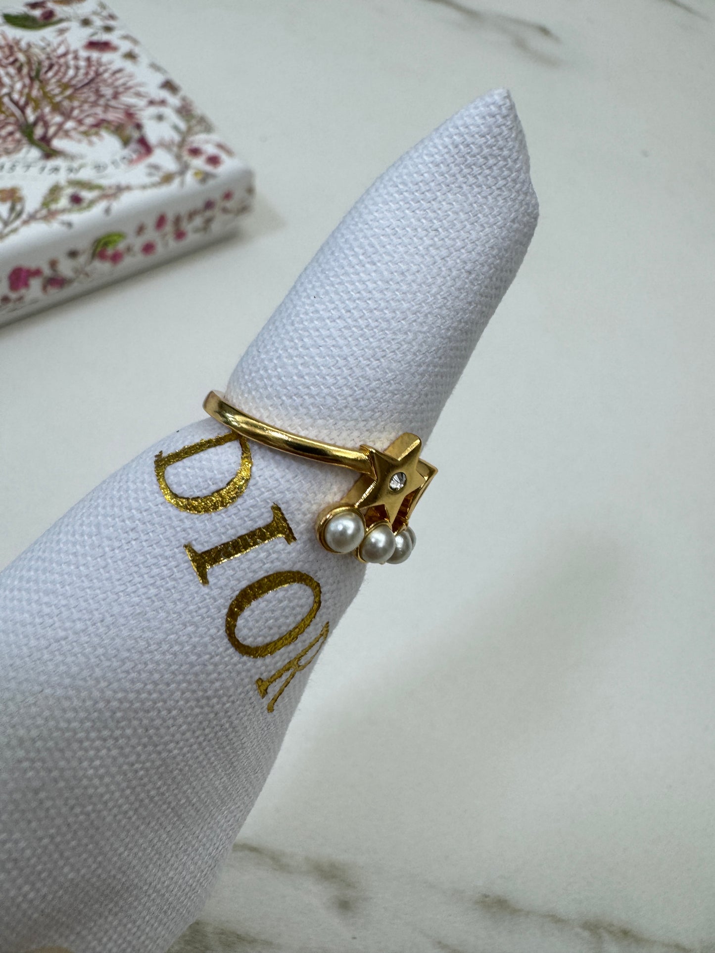 DIOR Petit CD 珍珠戒指