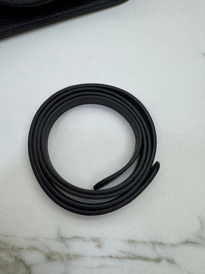 HERMES Halzan 25 黑金 Noir TC GHW