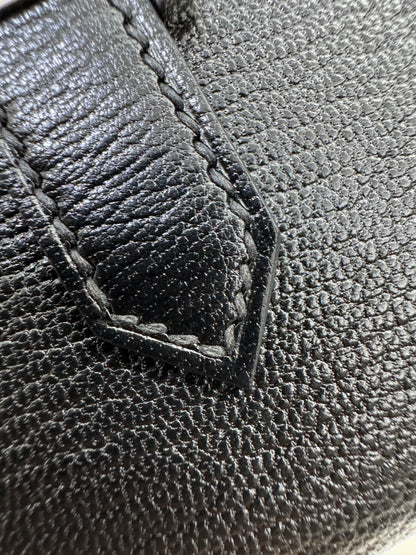 BEARN Mini Wallet 黑色山羊皮 Noir Chevre Mysore PHW