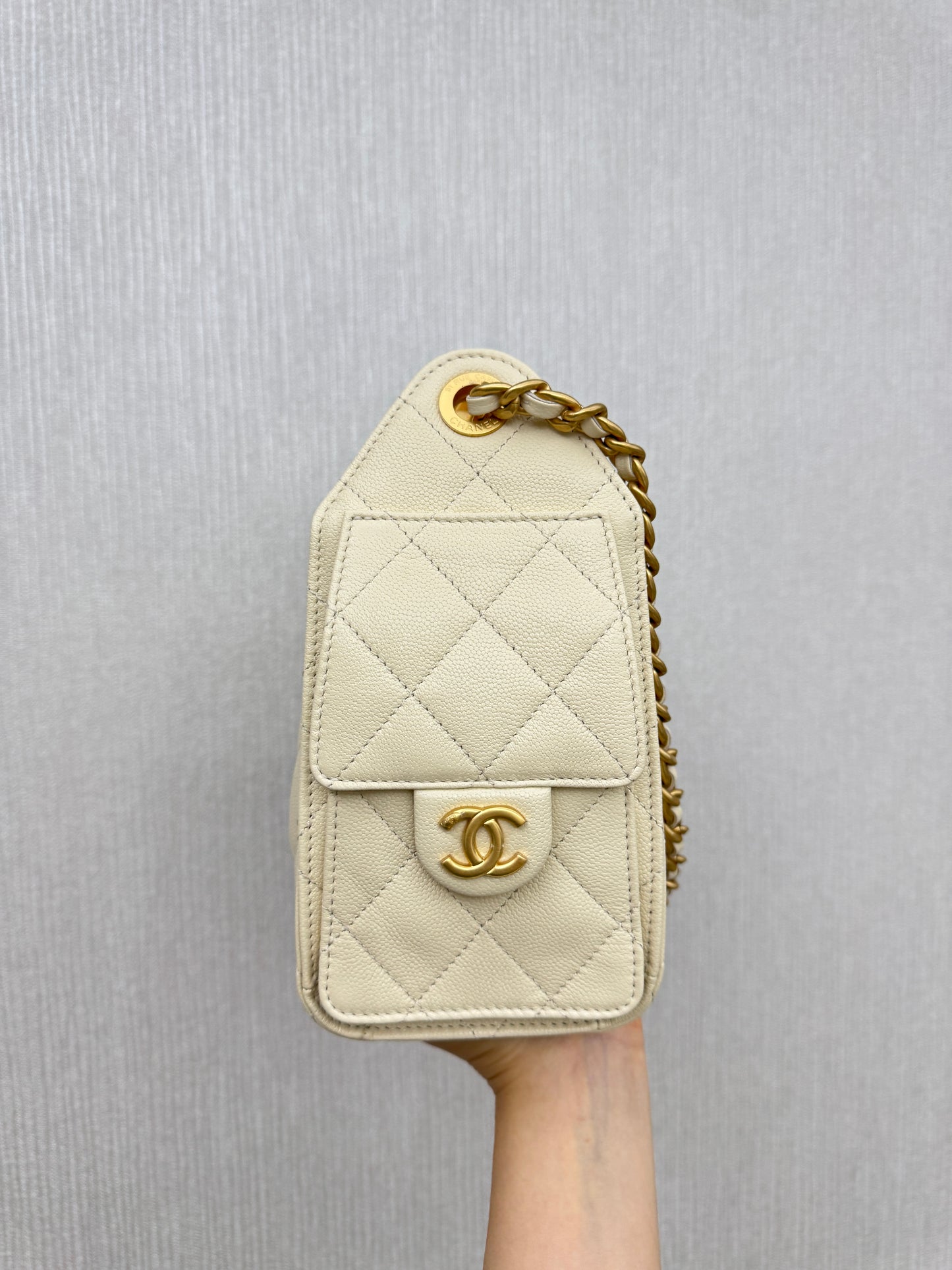 CHANEL Mini 25Bag 米色