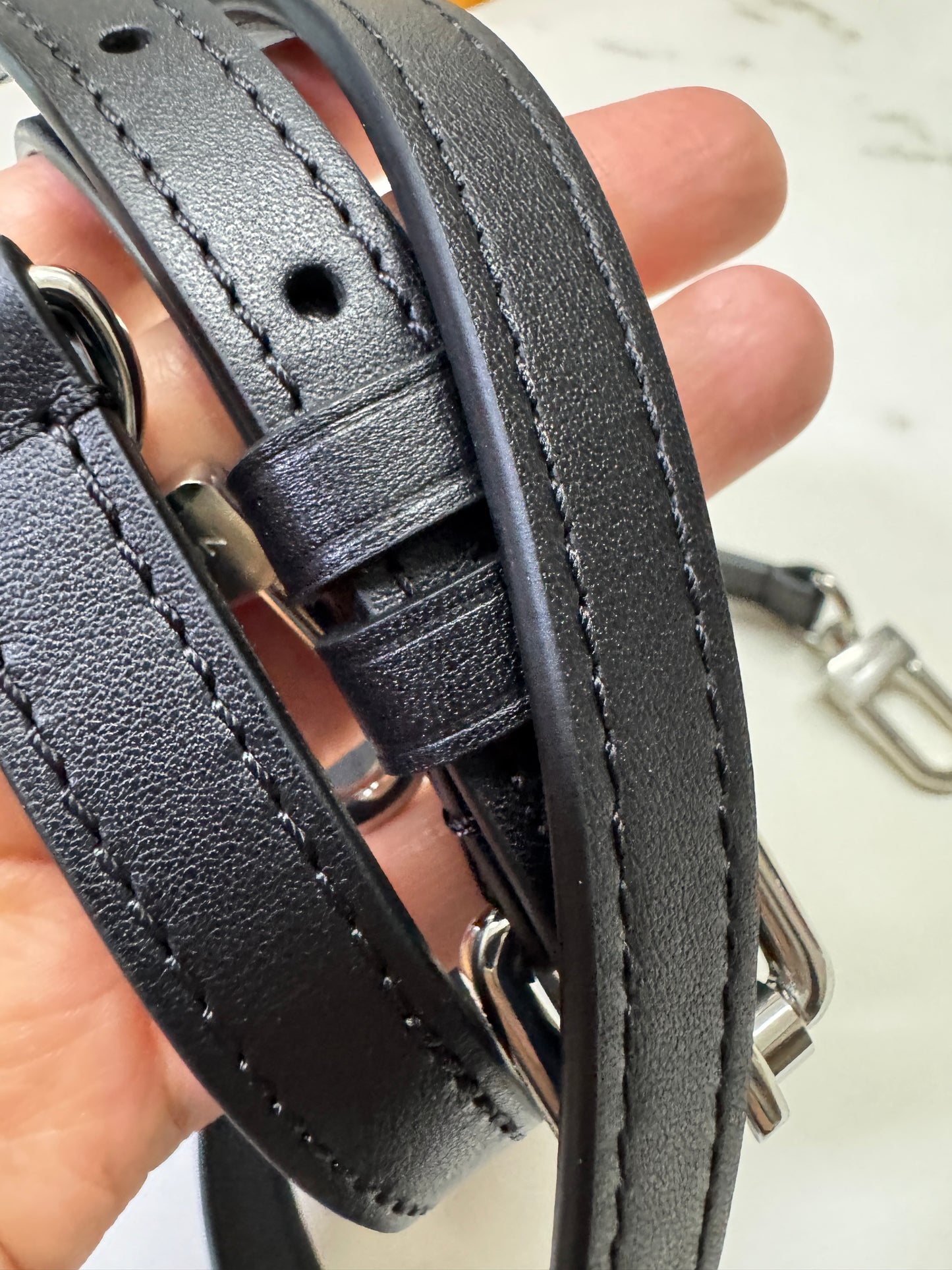 LV Side Trunk MM 黑色皮款