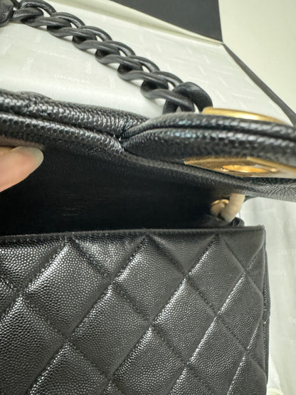 CHANEL 24P粗皮鏈hobo Jennie同款