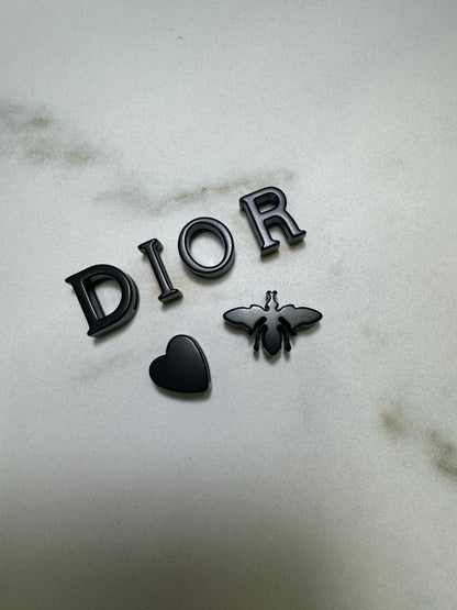 DIOR Lady 4格 磨砂黑 Small