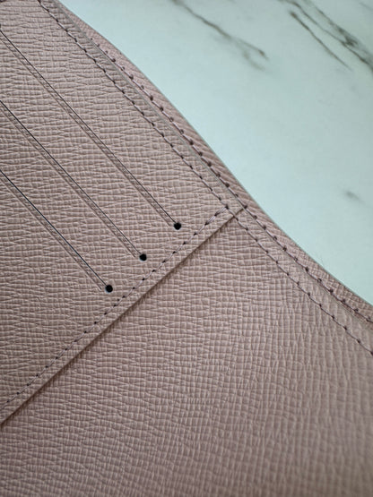 LV N64022 白棋盤三摺錢包 Victorine Wallet Damier Azur Canvas