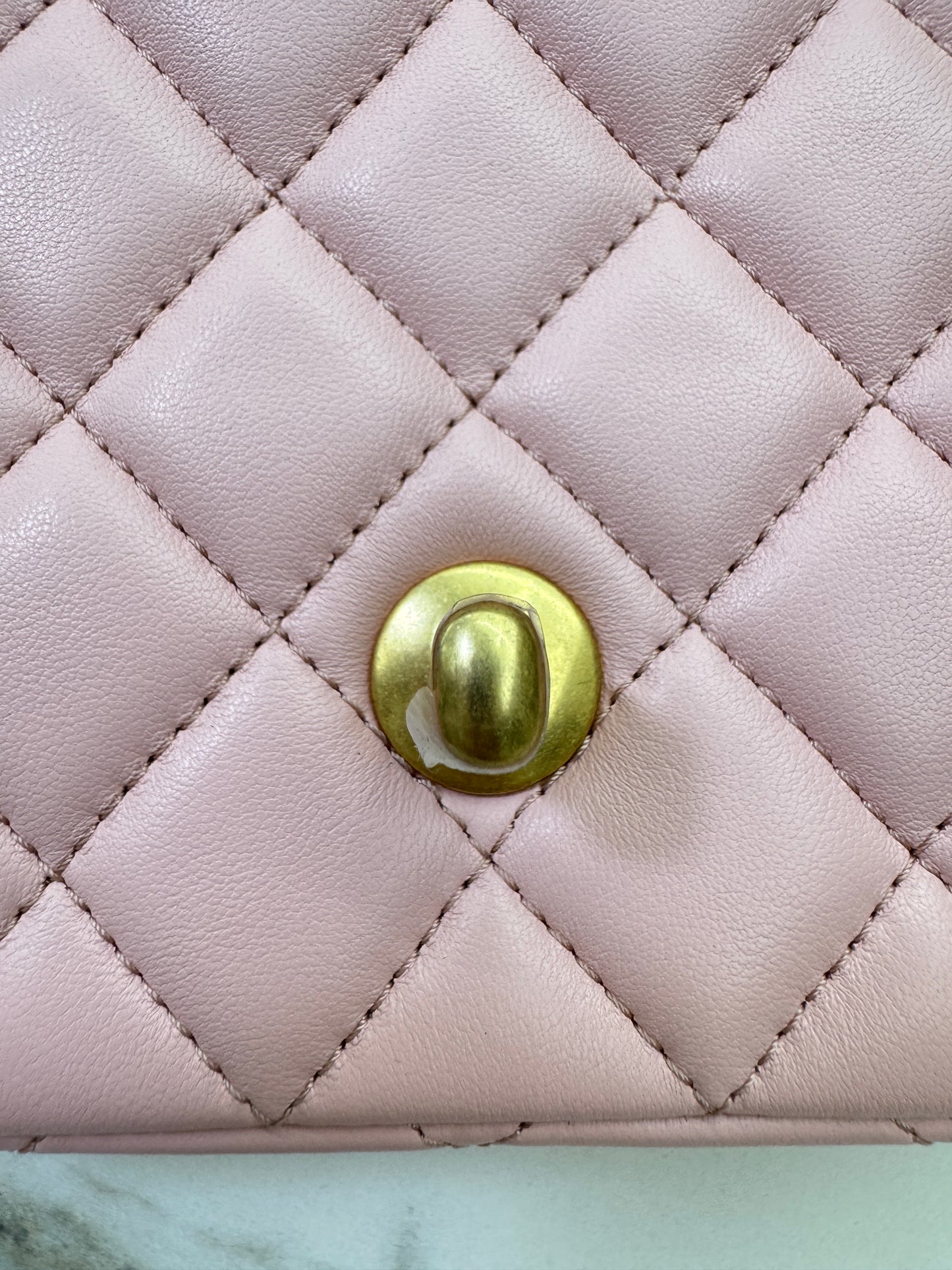 CHANEL 25B調節扣 Mini CF 17 粉紅色