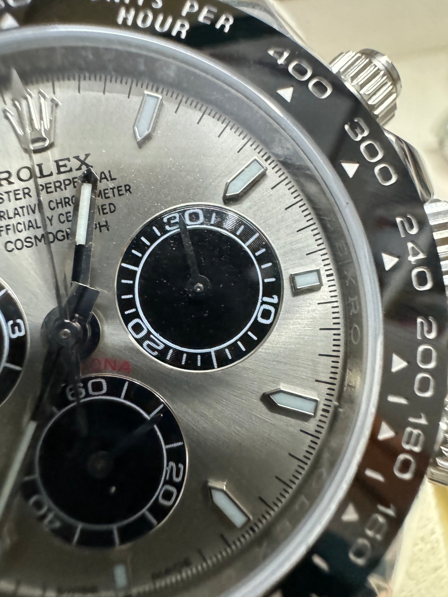 ROLEX Daytona 水泥灰 黑眼 地通拿 碳纖錶帶40mm