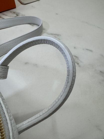 HERMES Mini Lindy II 純白色TC 金扣 GHW