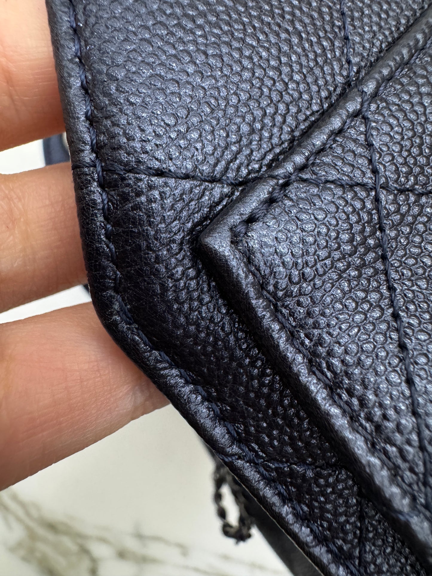 CHANEL Mini 25Bag 珠光深藍