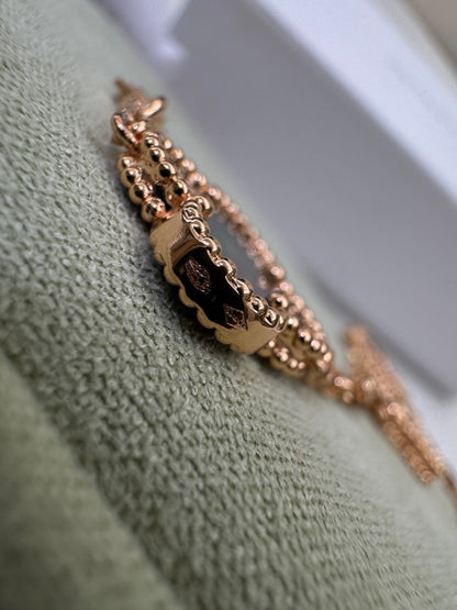 VCA Vintage Alhambra Bracelet 五花灰貝母拼鑽 玫瑰金手鏈