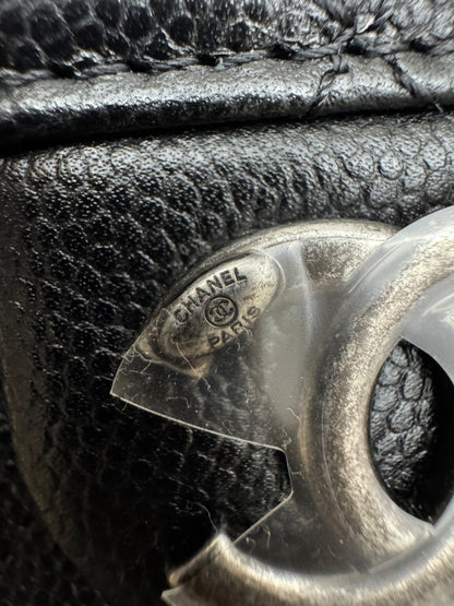 CHANEL 25Bag Small 黑銀小號 荔枝牛皮 Caviar Calfskin